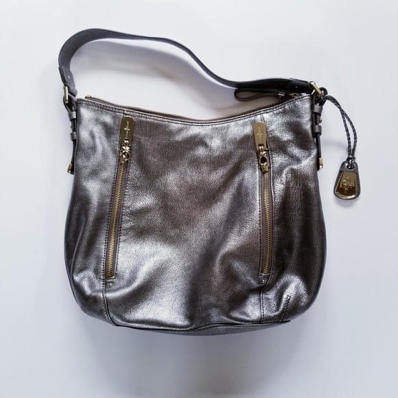 Cole Haan Handbags - Cole Haan Essex Parker Grey Pebble Shoulder Bag
